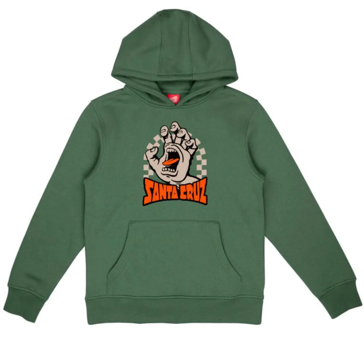 Youth Check Gateway Hand Front Hood Sage